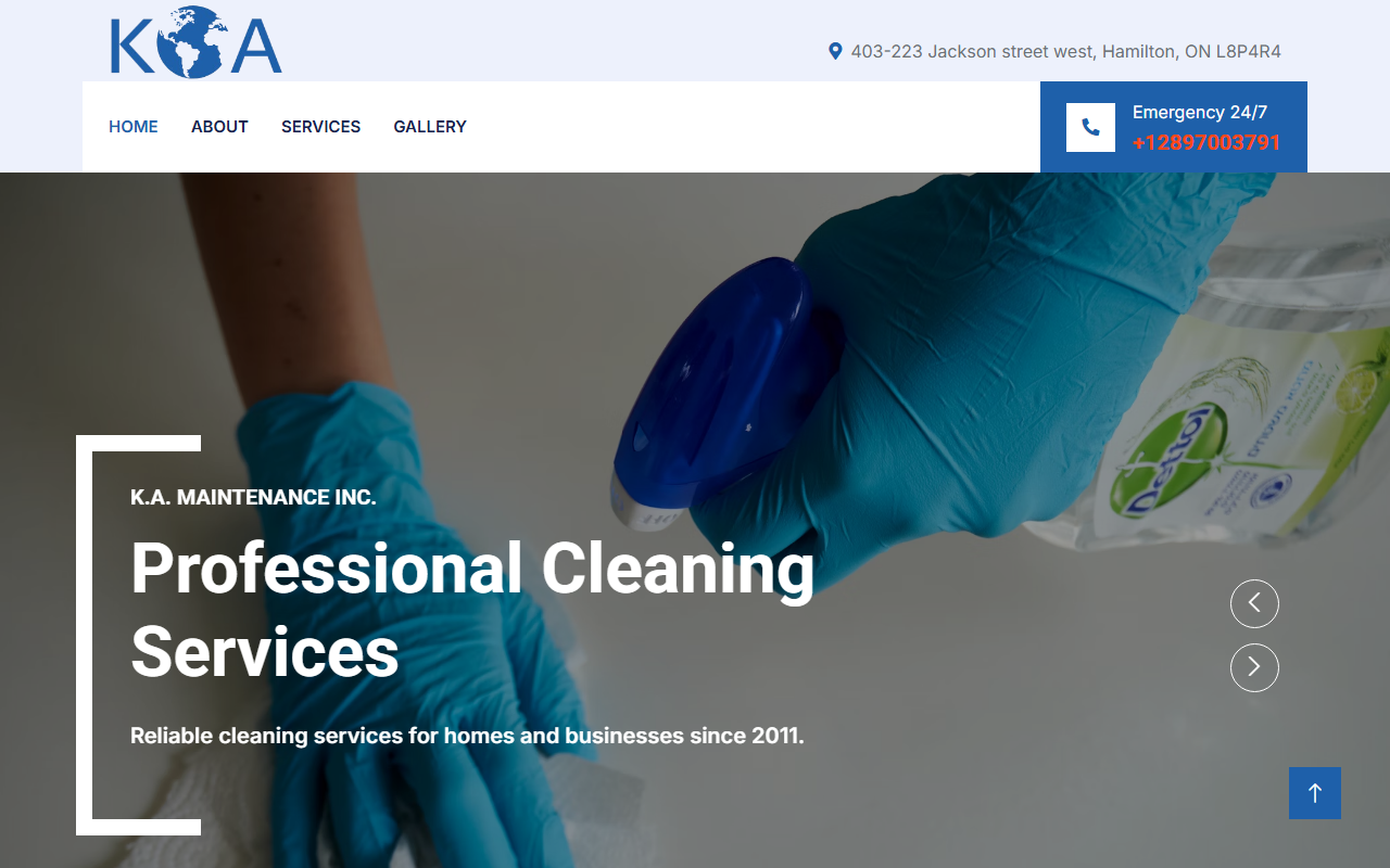KA Maintenance website